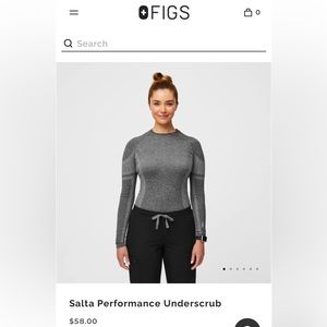 Figs Salta Performance Underscrub - Grey
